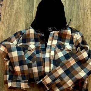 Airwalk Fleece lined hooded flannel size 3xl